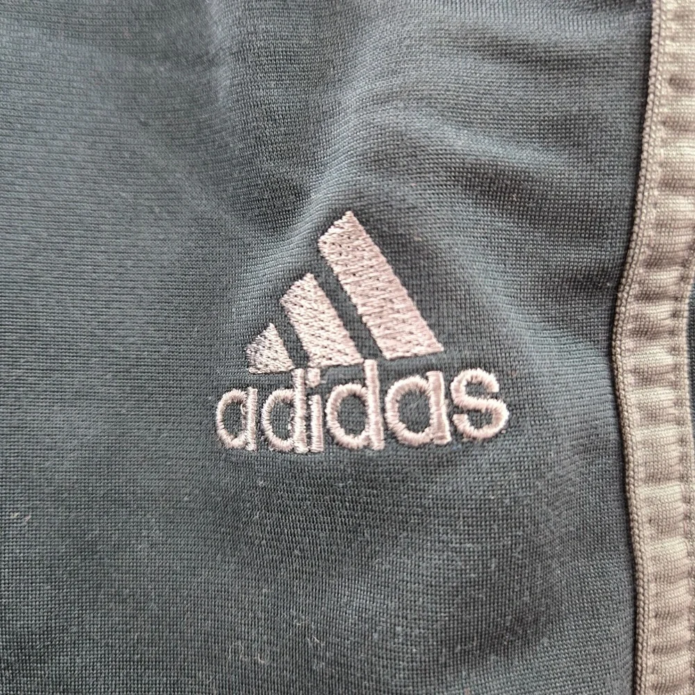 VINTAGE Adidas‎ Men Activewear Pants Medium Blue Track Logo Baggy Y2K